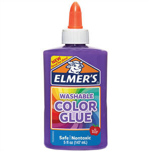 Elmer's Washable Color Glue, Purple, 5 oz